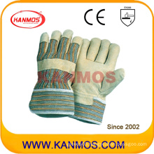 Yellow Pig Grain Leather Industrial Safety Work Gloves (22001)